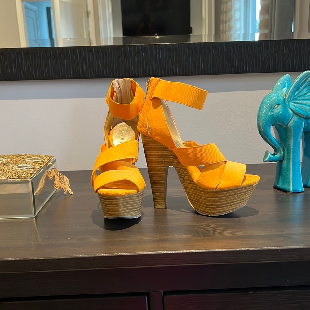 Cute Orange Summer Heels